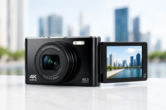 W&O 48MP Autofocus Digital Camera – 1080P FHD, 16x Zoom